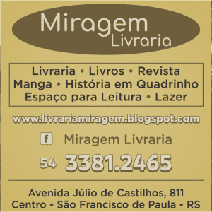 LIVRARIA MIRAGEM EM SÃO FRANCISCO DE PAULA RS