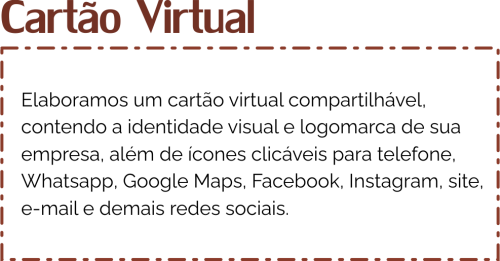 SERVIÇOS – CARTÃO VIRTUAL SERVIÇOS - CARTÃO VIRTUAL